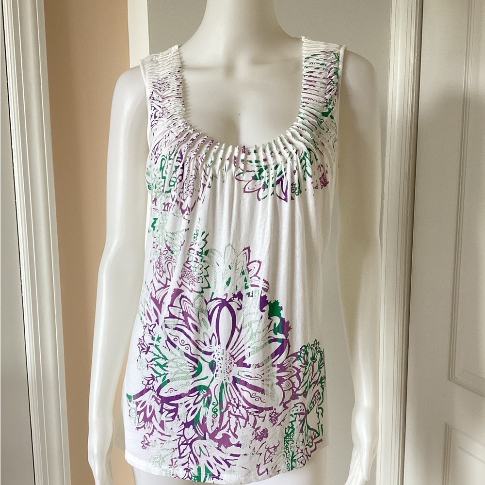 Elie Tahari floral print top